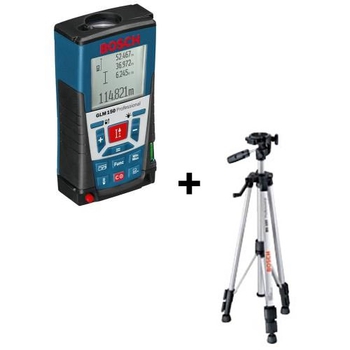 Лазерный дальномер Bosch GLM 150 + штатив Bosch BS 150 0.615.994.02H
