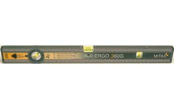 Уровень алюминиевый MITAX Ergo 360 G 600мм