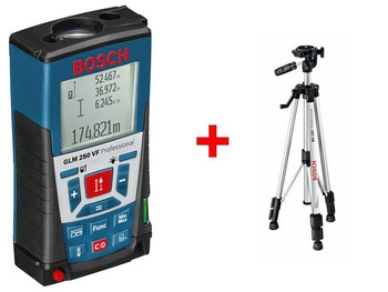 Лазерный дальномер Bosch GLM 250 VF + штатив BS 150 0.615.994.02J