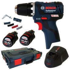 Шуруповерт аккумуляторный Bosch GSR 10,8 V-EC 2x2,0 AH L-Boxx