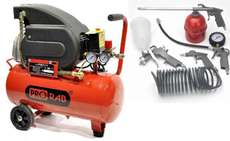 Компрессор безмасляный PRORAB 2124 KIT