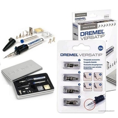 Газовый паяльник Dremel VersaTip + набор насадок (4шт) [F0132000KB]